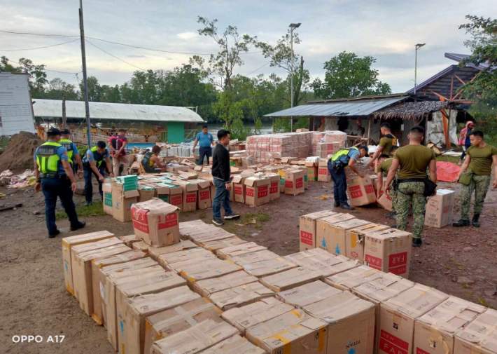 Over Php15-Million Worth of Smuggled Cigarettes Seized in Zamboanga Sibugay