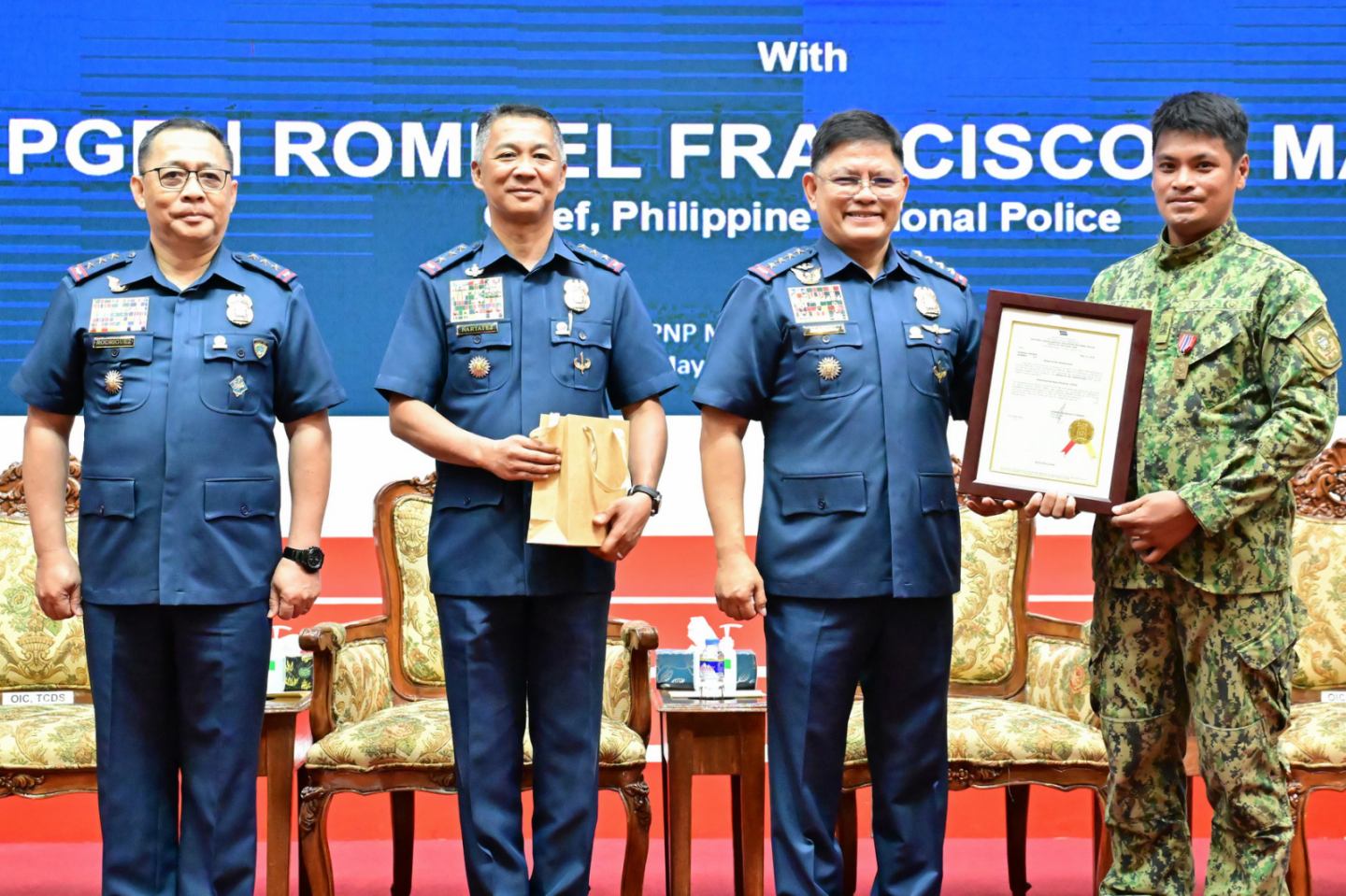 PNP Honors BARMM Special Electoral Board Contingents